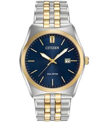 Citizen Men's Corso Three Hand Two Tone Stainless Steel Bracelet Watch
