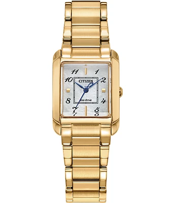 Citizen Women's Bianca Analog Three Hand Gold Tone Stainless Steel Bracelet Watch