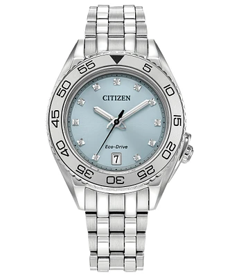 Citizen Women's Carson Three Hand Stainless Steel Sapphire Crystal Bracelet Watch