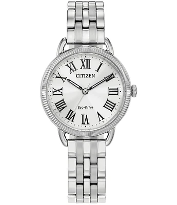 Citizen Women's Classic Coin Edge Three Hand Stainless Steel Bracelet Watch