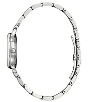 Citizen Women's Classic Coin Edge Three Hand Stainless Steel Bracelet Watch