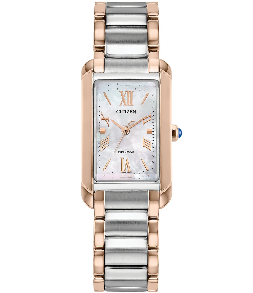 Citizen Women's L Bianca Three Hand Two Tone Stainless Steel Bracelet Watch