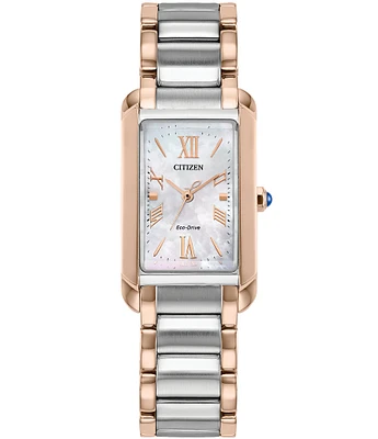 Citizen Women's L Bianca Three Hand Two Tone Stainless Steel Bracelet Watch