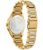 Citizen Women's Silhouette Crystal Automatic Gold Stainless Steel Bracelet Watch