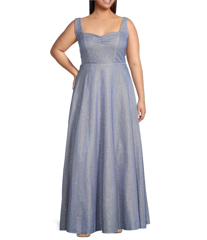 City Vibe Plus Sweetheart Neck Cinched Bodice Ballgown