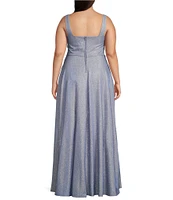 City Vibe Plus Sweetheart Neck Cinched Bodice Ballgown