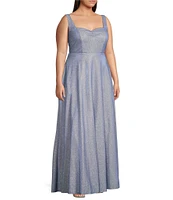 City Vibe Plus Sweetheart Neck Cinched Bodice Ballgown