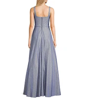 City Vibe Sweetheart Neck Cinched Bodice Gown