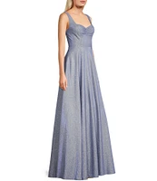City Vibe Sweetheart Neck Cinched Bodice Gown