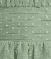 City Vibe Tube Shirred Bodice Tie Strap Tiered Dress
