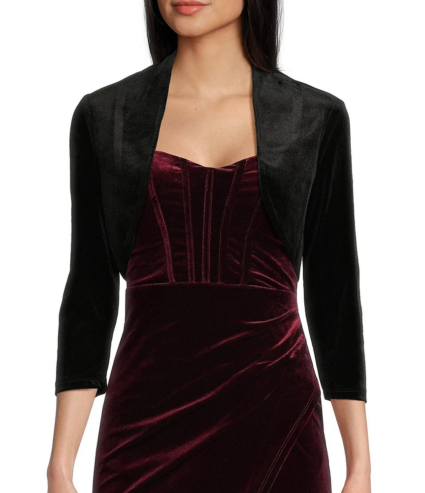 City Vibe Velvet 3/4 Sleeve Coverup