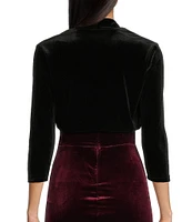 City Vibe Velvet 3/4 Sleeve Coverup