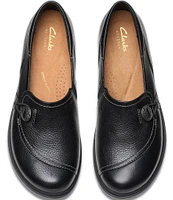 Clarks Artisan Certina Ease Leather Slip Ons