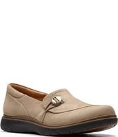 Clarks Artisan Certina Ease Nubuck Suede Slip Ons