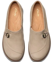 Clarks Artisan Certina Ease Nubuck Suede Slip Ons