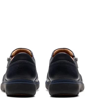 Clarks Artisan Certina Pure Leather Side Zip Slip Ons