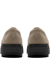 Clarks Artisan Loriini West Nubuck Suede Wedge Loafers