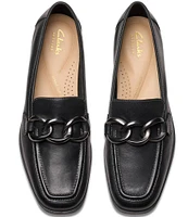 Clarks Artisan Sarafyna Iris Leather Chain Loafers