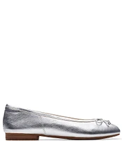 Clarks Signature Fawna Lily Leather Bow Ballet Flats