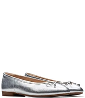 Clarks Signature Fawna Lily Leather Bow Ballet Flats