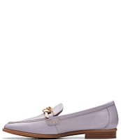 Clarks Artisan Sarafyna Iris Leather Printed Chain Loafers