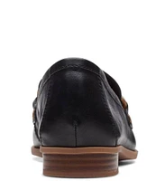 Clarks Artisan Sarafyna Iris Leather Printed Chain Loafers