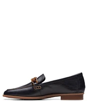 Clarks Artisan Sarafyna Iris Leather Printed Chain Loafers