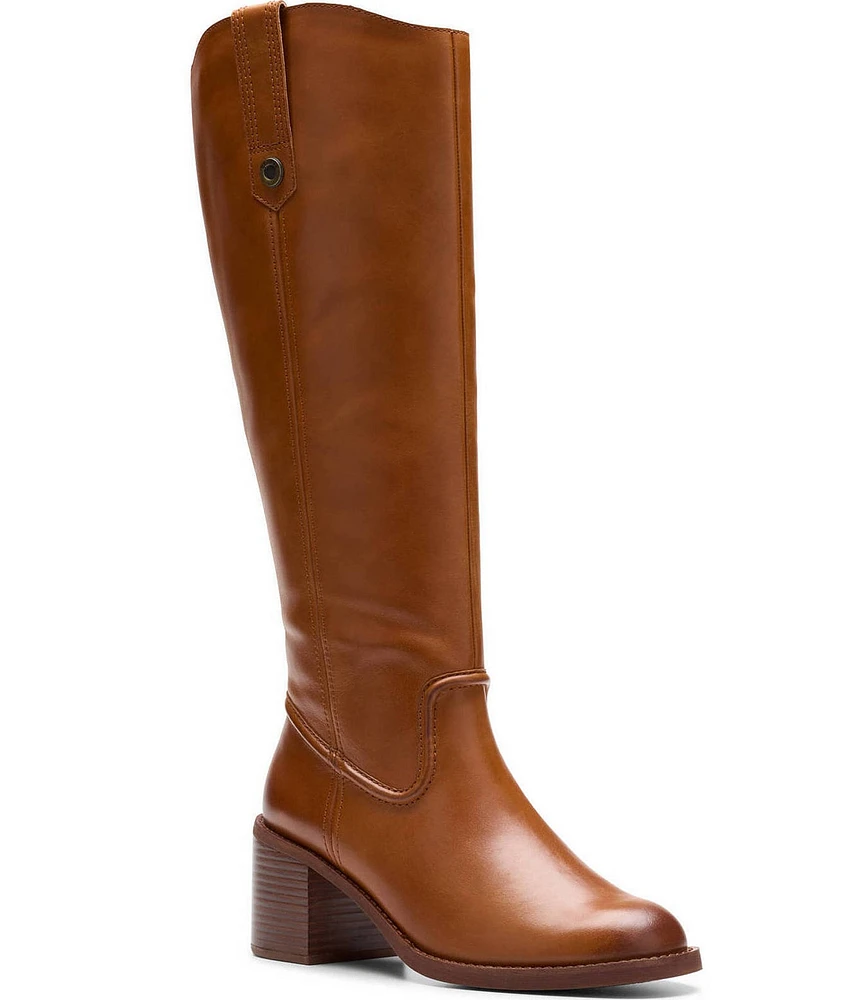 Clarks Signature Chamberly Up Leather Tall Boots