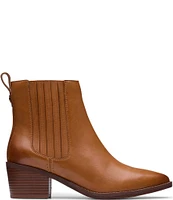 Clarks Signature Morzine Top Leather Chelsea Booties