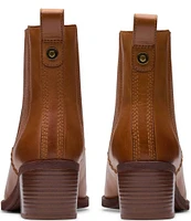 Clarks Signature Morzine Top Leather Chelsea Booties