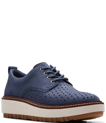 Clarks Signature Orianna Move Nubuck Perforated Oxfords