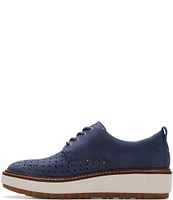 Clarks Signature Orianna Move Nubuck Perforated Oxfords