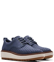 Clarks Signature Orianna Move Nubuck Perforated Oxfords