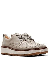 Clarks Signature Orianna Move Nubuck Perforated Oxfords