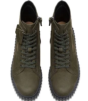 Clarks Signature Torhill Rise Nubuck Suede Platform Combat Booties