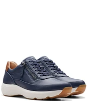 Clarks Signature Tivoli Side Zip Lace-Up Sneakers