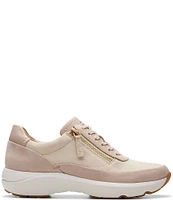 Clarks Signature Tivoli Side Zip Lace-Up Sneakers