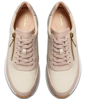 Clarks Signature Tivoli Side Zip Lace-Up Sneakers