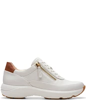 Clarks Signature Tivoli Side Zip Lace-Up Sneakers