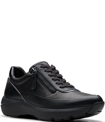 Clarks Signature Tivoli Side Zip Lace-Up Sneakers