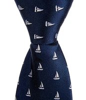 Class Club Little Boys 14#double; Sailboats Zipper Tie