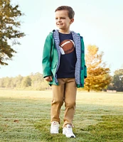 Adventurewear 360 Little Boys 2T-6 Long Sleeve Chenille Football Sweatshirt