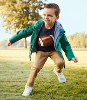 Adventurewear 360 Little Boys 2T-6 Long Sleeve Chenille Football Sweatshirt