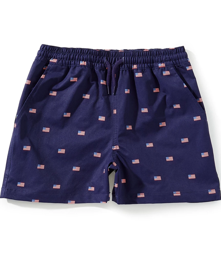 Class Club Big Boys 8-20 American Flag Print Shorts