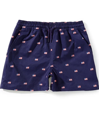 Class Club Big Boys 8-20 American Flag Print Shorts