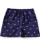 Class Club Big Boys 8-20 American Flag Print Shorts
