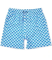Class Club Big Boys 8-20 Blue Cranes Swim Trunks