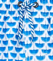 Class Club Big Boys 8-20 Blue Cranes Swim Trunks