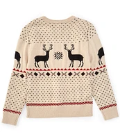 Class Club Big Boys 8-20 Deer Fair Isle Sweater