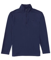 Class Club Big Boys 8-20 Long Sleeve 1/4 Zip Solid Pullover